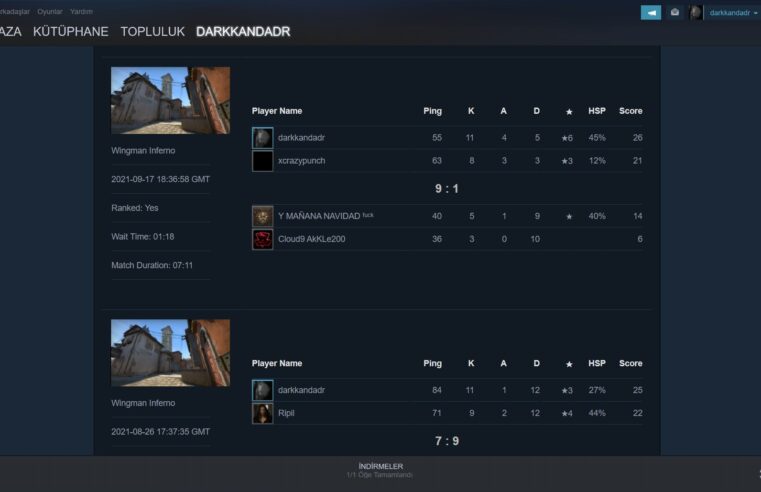 CS:GO Yoldaş Maç Geçmişi Nasıl Bakılır?